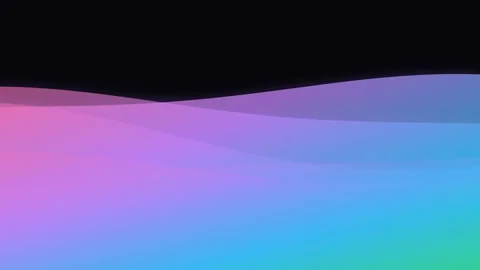 Abstract gradient waves with soft pink blue and purple color transitions Stock Footage 338311283