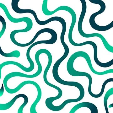 Abstract Gradient Wavy Line Pattern Background, Modern Fluid Curvy Lines Se.. 스톡 일러스트