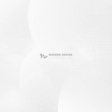 Abstract gradient white and gray circle pattern artwork of technology concept Stock-Illustration