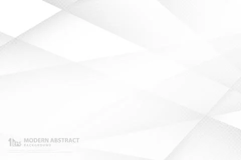 Abstract gradient white and gray technology template design artwork Illustrazione stock