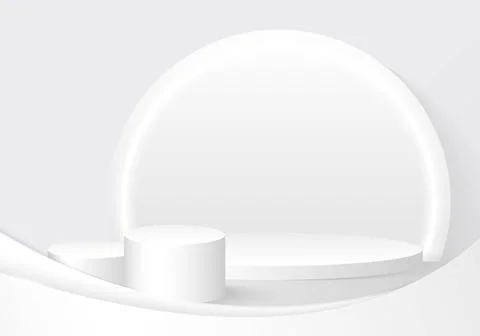 Abstract gradient white and gray artwork decorative template design. Stock Illustration