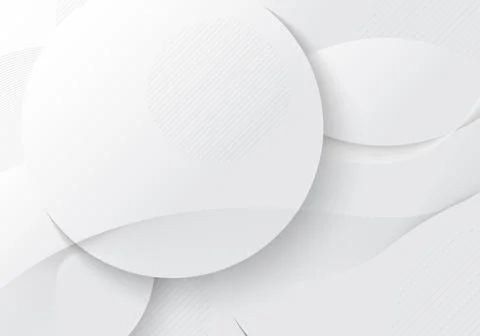 Abstract gradient white and grey template decoration artwork. Ilustração Stock
