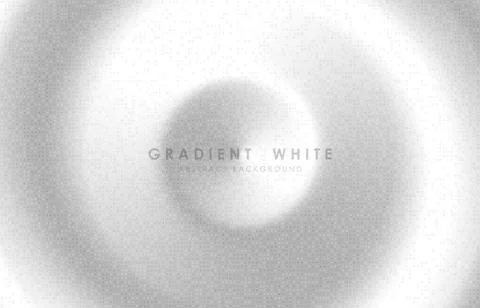 Abstract gradient white circle halftone decoraitve template design. Stock Illustration