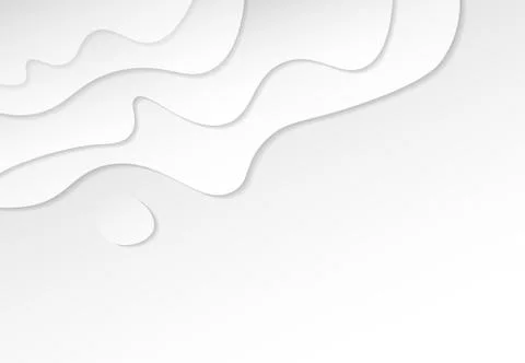 Abstract of gradient white design of wavy paper cut pattern design artwork 스톡 일러스트