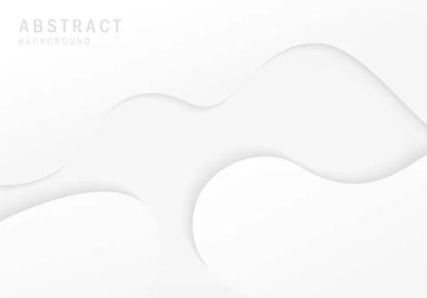 Abstract gradient white template design decorative artwork. Stock Illustration