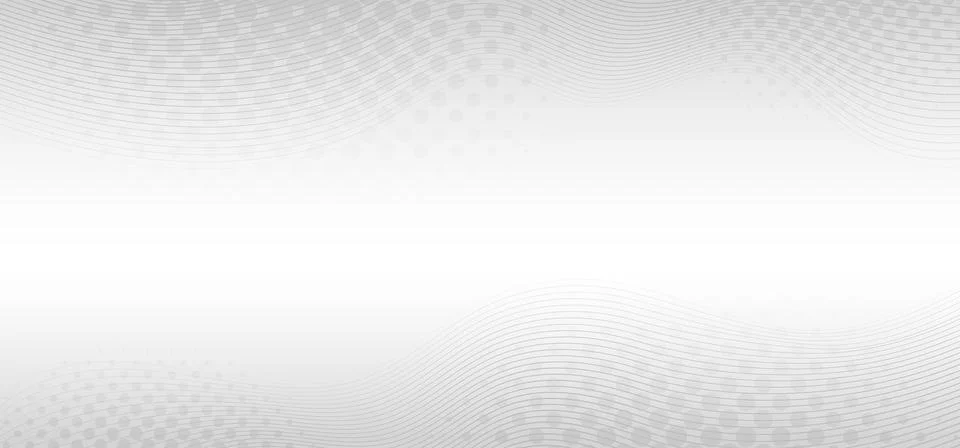 Abstract gradient white template design of wide template. Illustrazione stock