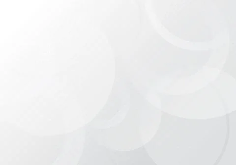 Abstract gradient white template design of circles decoration artwork style. Stock-Illustration