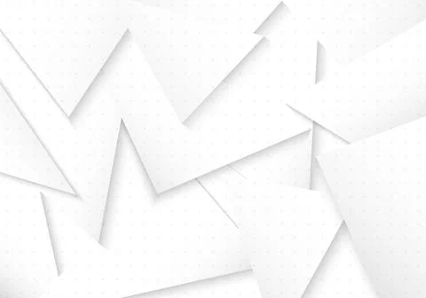 Abstract gradient white triangles template design with gradient white. Stock-Illustration