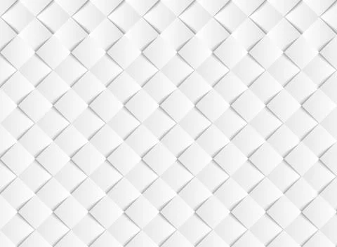 Abstract gradient white vector square paper cut pattern background. 스톡 일러스트
