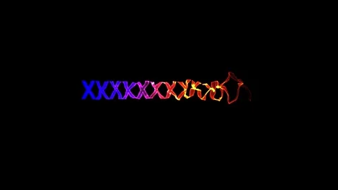 Abstract Gradient X Symbols Transitioning into Fire Flames 스톡 동영상 330919434
