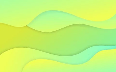 Abstract gradient yellow and green with free shape design. Stock-Illustration