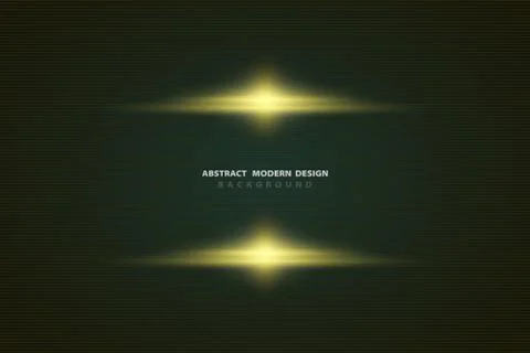 Abstract gradient yellow luxury light on black template design background. Stock Illustration