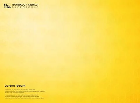 Abstract gradient yellow of science pentagon technology futuristic. 스톡 일러스트
