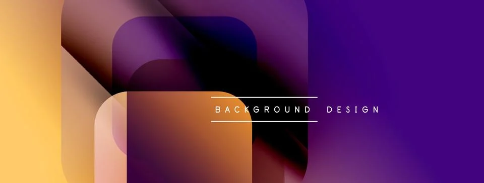 Abstract gradients blend, creating dynamic visual effect. Modern design elements Stock Illustration