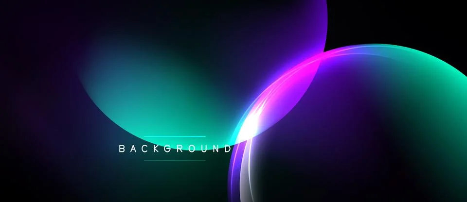 Abstract gradients blend, creating dynamic visual effect. Dark background 스톡 일러스트