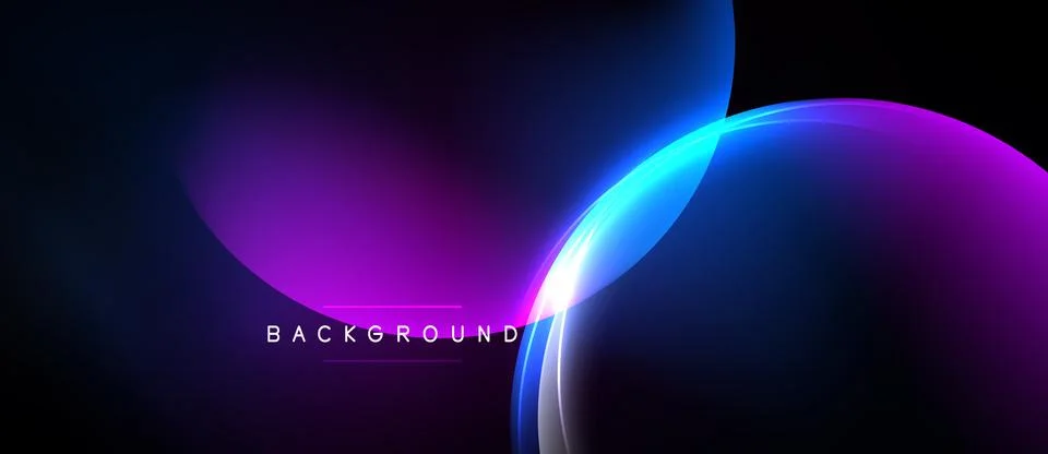 Abstract gradients blend, creating dynamic visual effect. Bright neon colors Stock-Illustration