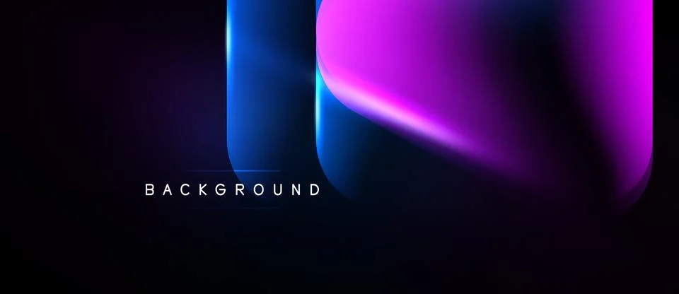 Abstract gradients blend, creating dynamic visual effect. Dark background Ilustración de archivo