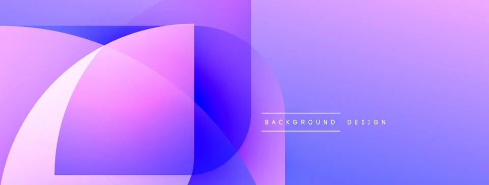 Abstract gradients overlap, creating dynamic visual effect. Purple, pink hues Stock Illustration