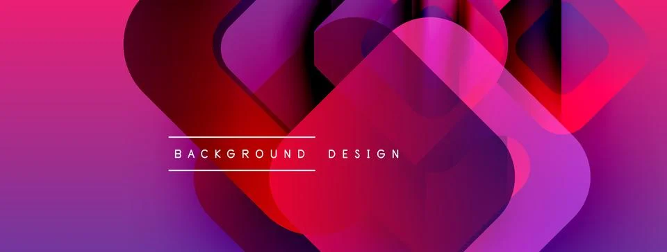 Abstract gradients overlap, creating dynamic visual effect. Modern design Illustrazione stock