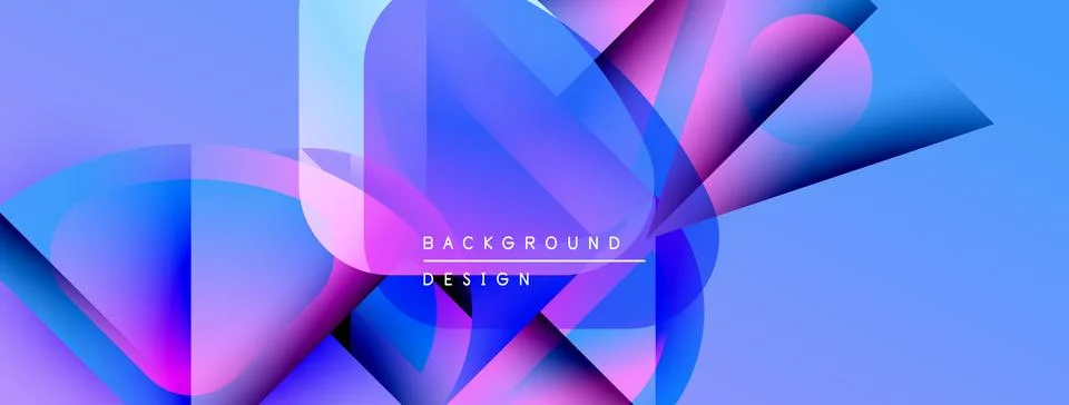Abstract gradients overlap, creating dynamic visual texture. Blue, purple hues Stock-Illustration