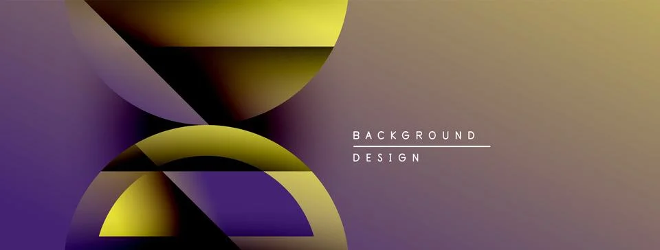 Abstract gradients overlap, creating dynamic visual effect. Modern design Illustrazione stock