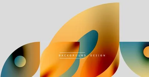 Abstract gradients overlap, creating dynamic visual effect. Modern design Stock Illustration