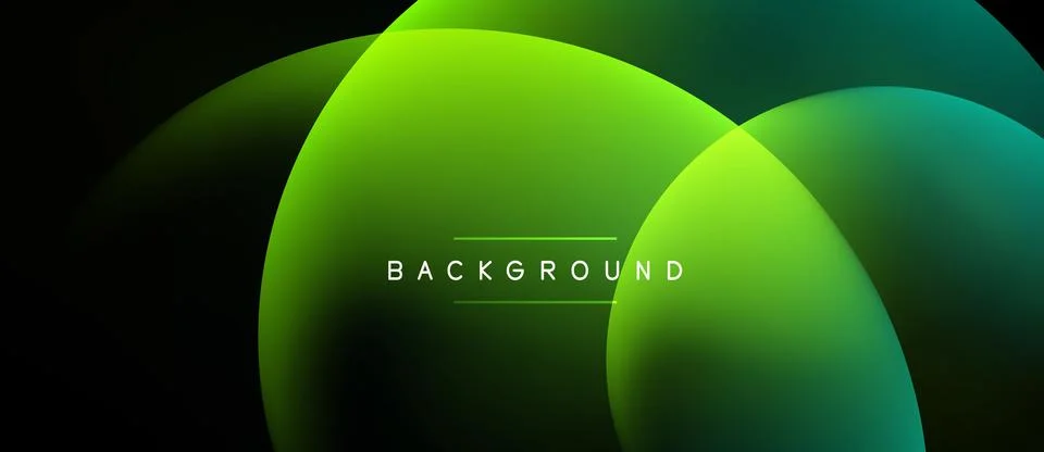 Abstract gradients overlap, creating dynamic visual effect. Dark background Ilustración de archivo