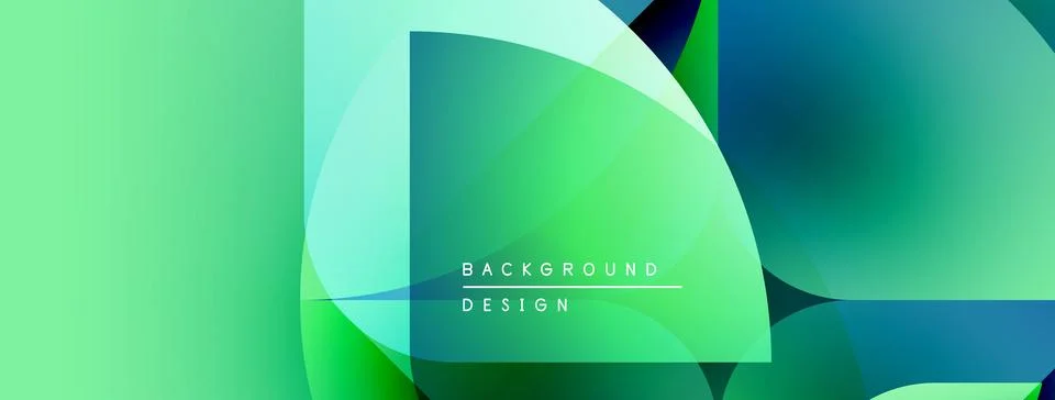 Abstract gradients overlap creating vibrant visual effect. Modern design Stock Illustration