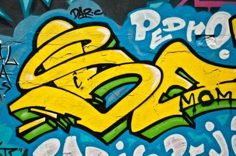 Abstract grafffiti Stock Photos