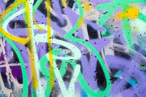 Abstract graffiti art background Stock Illustration