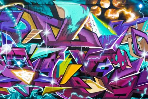 Abstract graffiti art Stock Illustration
