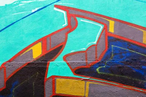 Abstract graffiti fragment Stock Illustration
