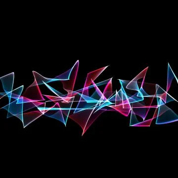 Abstract graffiti Illustrazione stock
