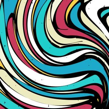 Abstract graffiti pattern on a dark background Stock Illustration