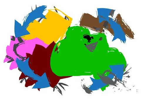 Abstract Graffiti speech bubble background. Messaging sign street art decor.. Stock Illustration