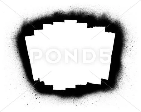 Abstract graffiti stencil banner box Stock Illustration