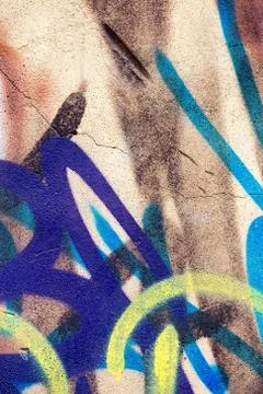 Abstract graffiti on wall Stock Illustration