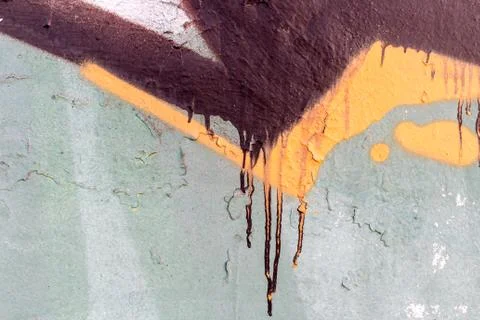 Abstract graffiti on wall Foto stock