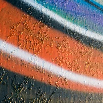 Abstract graffiti on wall Foto stock