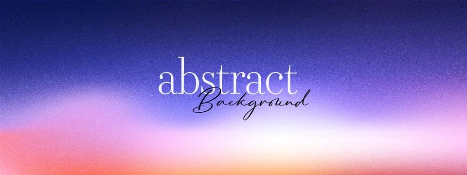 Abstract grain sunset background with blue pink orange gradient and sand no.. Stock Illustration