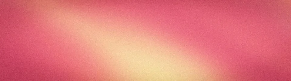 This abstract grainy background features a smooth blend of pink, yellow, and  Stock Illustration