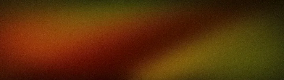 Abstract grainy background gradient in red olive yellow blur wide tech wall.. Stockillustratie