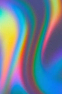 Abstract grainy fluid rainbow gradient background with digital noise texture Stock Illustration
