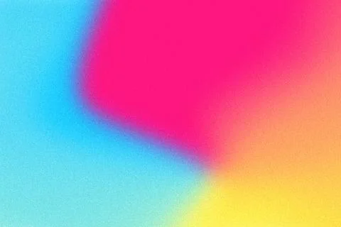 Abstract grainy fluid rainbow gradient background with digital noise texture Stock Illustration