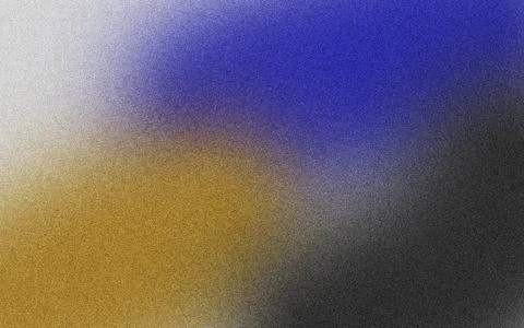 Abstract Grainy Gradient Background with Blue Gold Blend and Noise Texture Stock Illustration