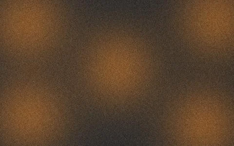 Abstract Grainy Gradient Background with Brown Waves and Dark Noise Texture Stock Illustration