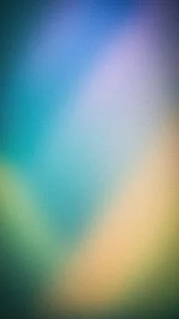 Abstract grainy gradient background with cyan, blue, teal, and peach tones... Stock Photos
