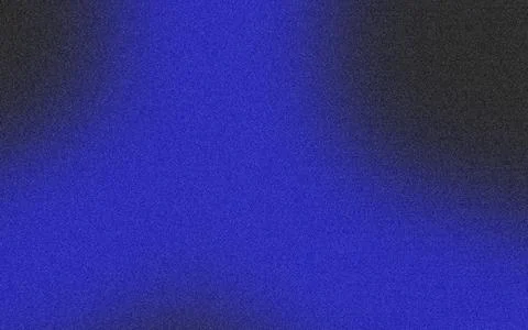 Abstract Grainy Gradient Background with Deep Blue Glow and Noise Texture Stock Illustration