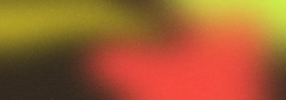 Abstract grainy gradient background featuring vibrant red yellow and deep d.. Ilustración de archivo