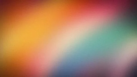 Abstract grainy gradient background with red orange and teal colors in 4K r.. Stock Photos